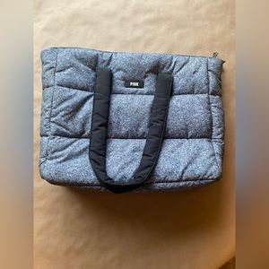 Pink Victorias Secret - gray tote bag